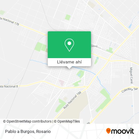 Mapa de Pablo a Burgos