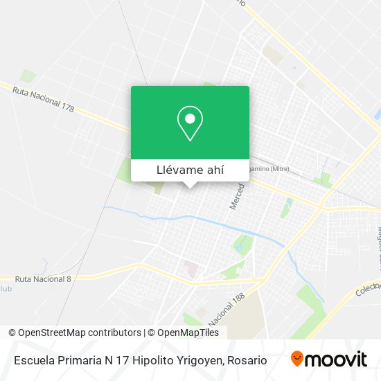 Mapa de Escuela Primaria N 17 Hipolito Yrigoyen