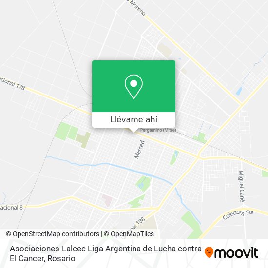 Mapa de Asociaciones-Lalcec Liga Argentina de Lucha contra El Cancer