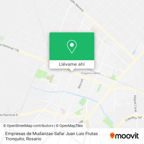 Mapa de Empresas de Mudanzas-Safar Juan Luis Frutas Tronquito