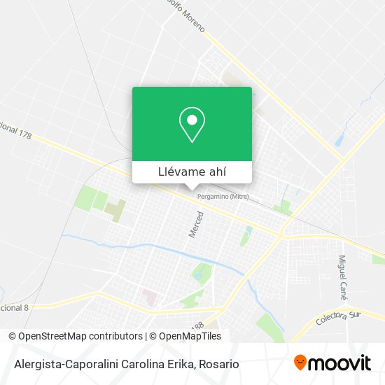 Mapa de Alergista-Caporalini Carolina Erika
