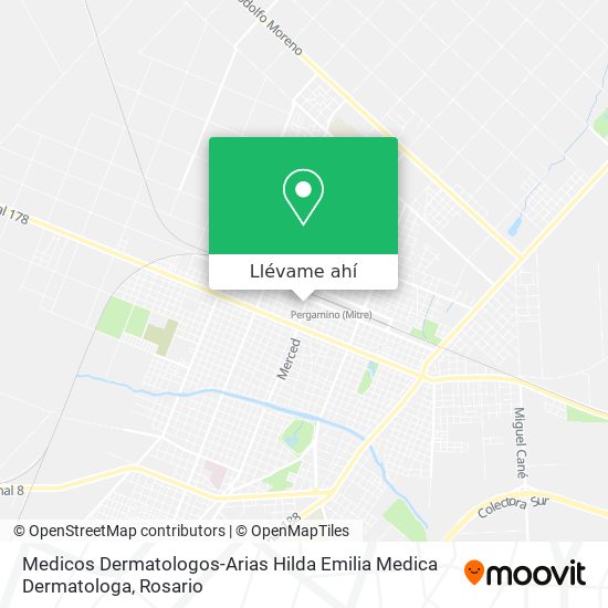 Mapa de Medicos Dermatologos-Arias Hilda Emilia Medica Dermatologa