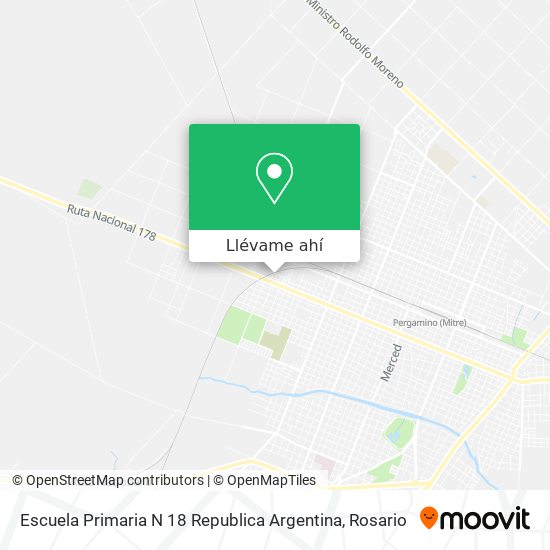 Mapa de Escuela Primaria N 18 Republica Argentina