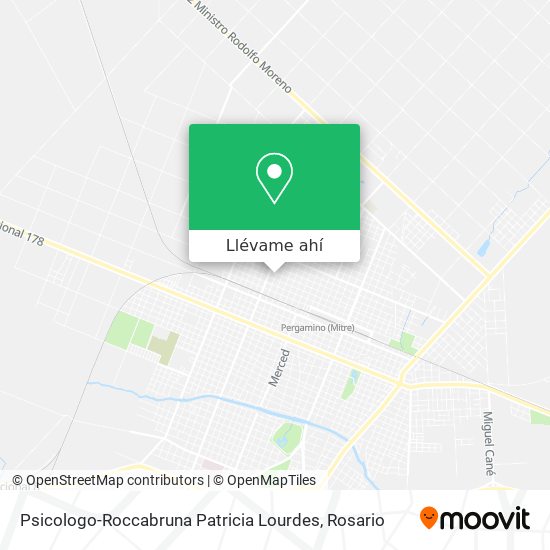 Mapa de Psicologo-Roccabruna Patricia Lourdes