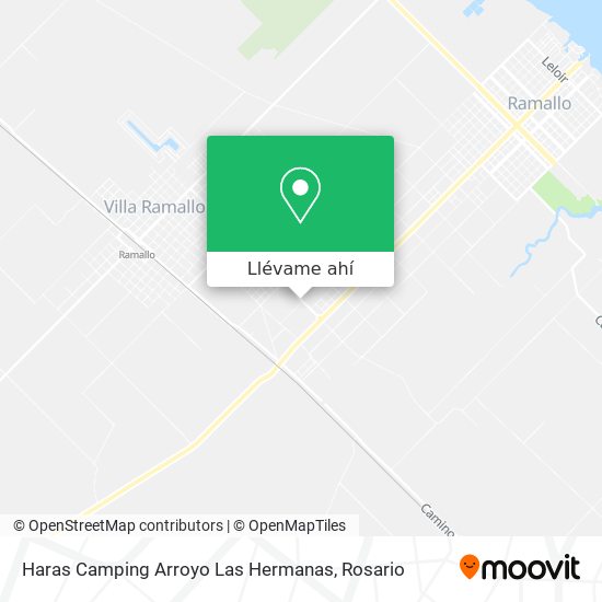 Mapa de Haras Camping Arroyo Las Hermanas