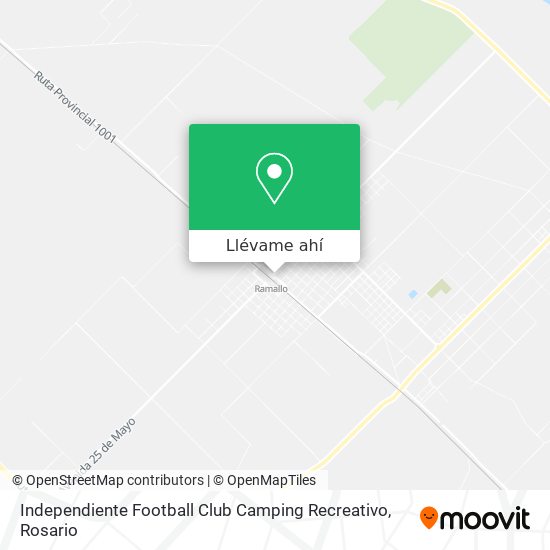 Mapa de Independiente Football Club Camping Recreativo