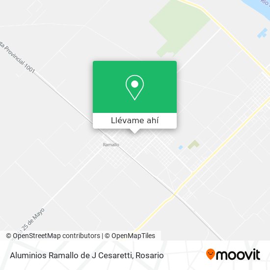 Mapa de Aluminios Ramallo de J Cesaretti