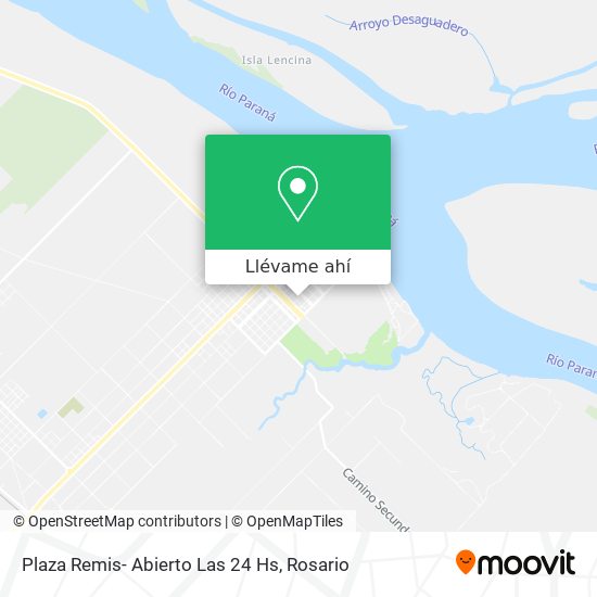 Mapa de Plaza Remis- Abierto Las 24 Hs