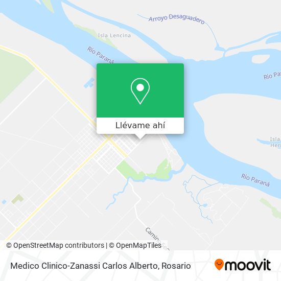 Mapa de Medico Clinico-Zanassi Carlos Alberto