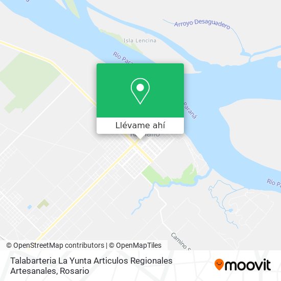Mapa de Talabarteria La Yunta Articulos Regionales Artesanales
