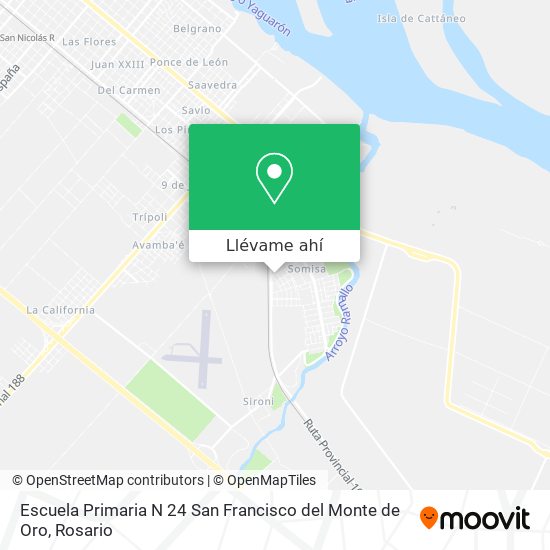 Mapa de Escuela Primaria N 24 San Francisco del Monte de Oro