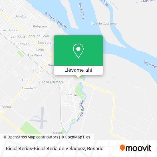 Mapa de Bicicleterias-Bicicleteria de Velaquez