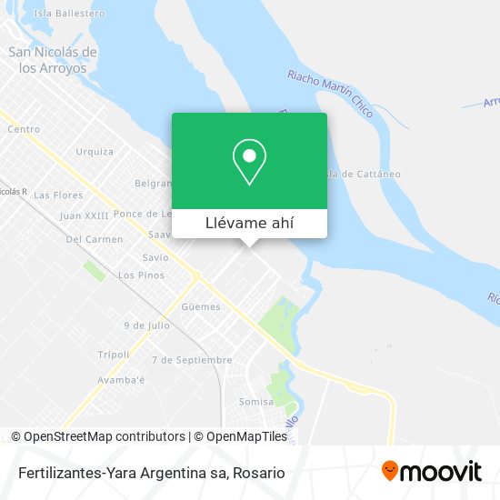 Mapa de Fertilizantes-Yara Argentina sa