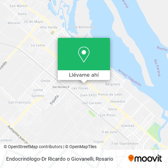 Mapa de Endocrinólogo-Dr Ricardo o Giovanelli