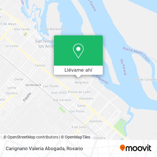 Mapa de Carignano Valeria Abogada