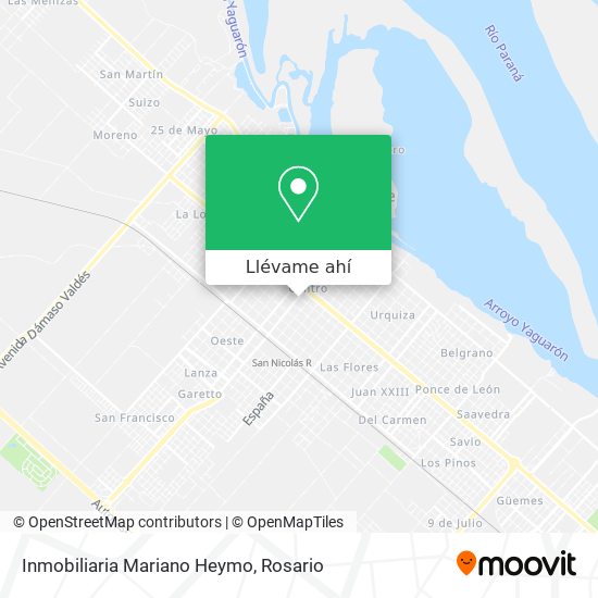 Mapa de Inmobiliaria Mariano Heymo