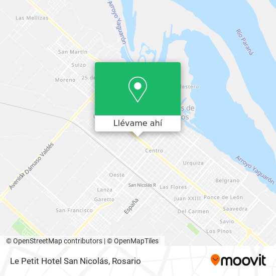 Mapa de Le Petit Hotel San Nicolás