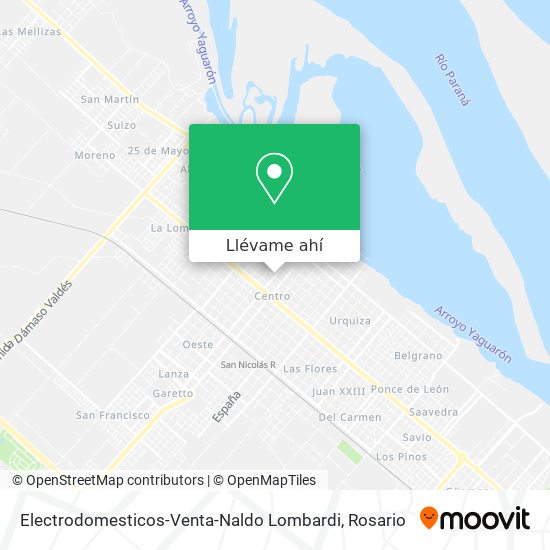 Mapa de Electrodomesticos-Venta-Naldo Lombardi