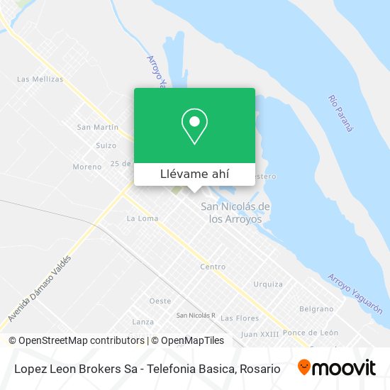 Mapa de Lopez Leon Brokers Sa - Telefonia Basica