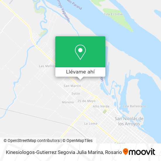 Mapa de Kinesiologos-Gutierrez Segovia Julia Marina