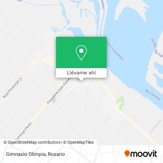 Mapa de Gimnasio Olimpia