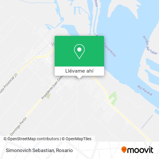 Mapa de Simonovich Sebastian