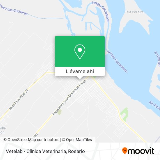 Mapa de Vetelab - Clinica Veterinaria