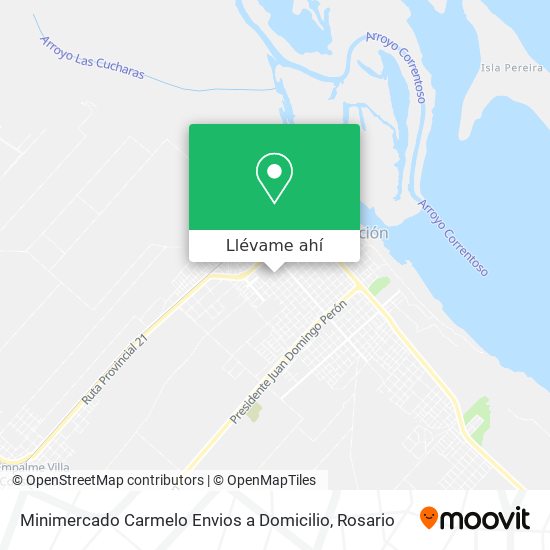 Mapa de Minimercado Carmelo Envios a Domicilio