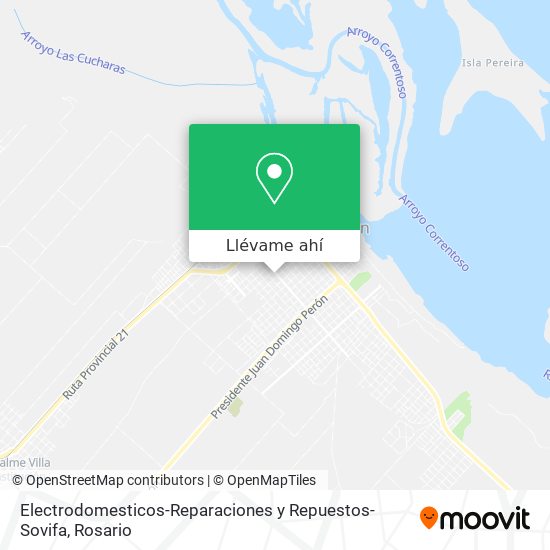 Mapa de Electrodomesticos-Reparaciones y Repuestos-Sovifa