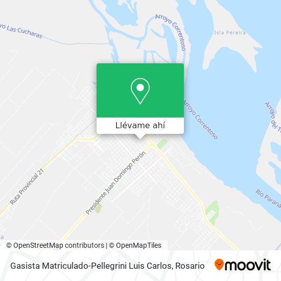 Mapa de Gasista Matriculado-Pellegrini Luis Carlos