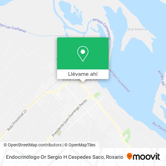 Mapa de Endocrinólogo-Dr Sergio H Cespedes Saco