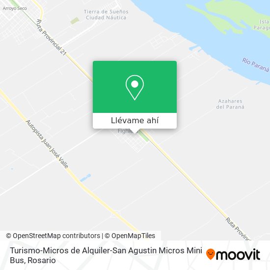 Mapa de Turismo-Micros de Alquiler-San Agustin Micros Mini Bus