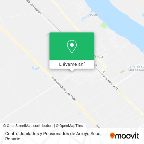 Mapa de Centro Jubilados y Pensionados de Arroyo Seco