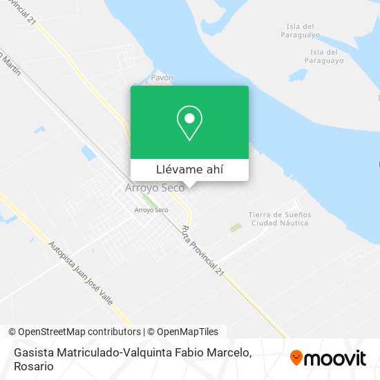 Mapa de Gasista Matriculado-Valquinta Fabio Marcelo
