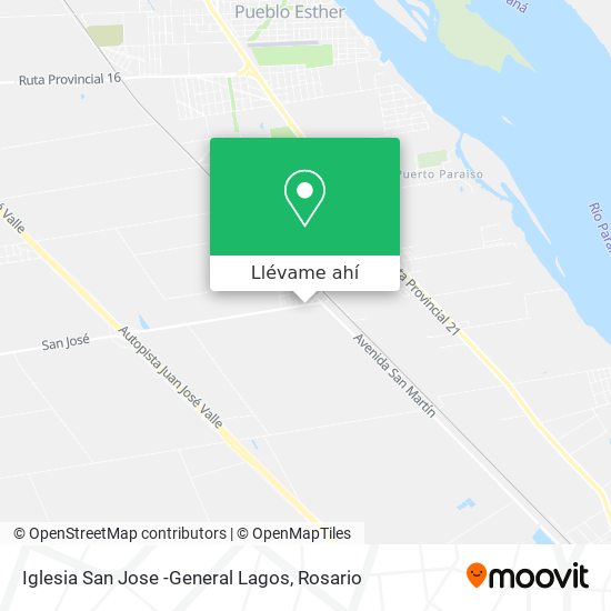 Mapa de Iglesia San Jose -General Lagos