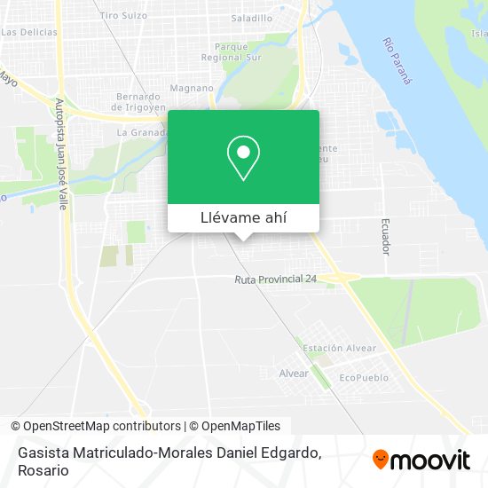 Mapa de Gasista Matriculado-Morales Daniel Edgardo