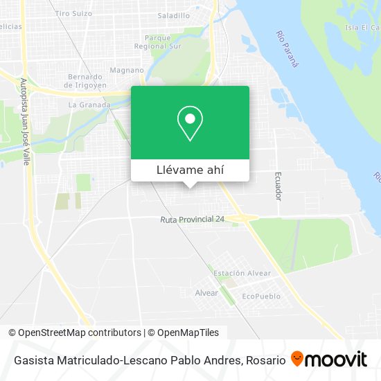 Mapa de Gasista Matriculado-Lescano Pablo Andres