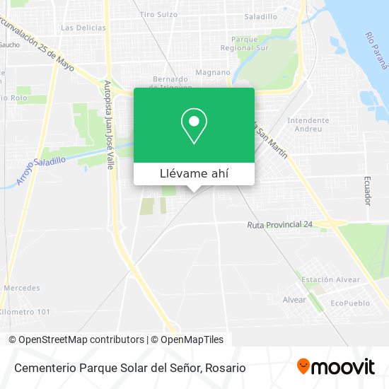 Mapa de Cementerio Parque Solar del Señor