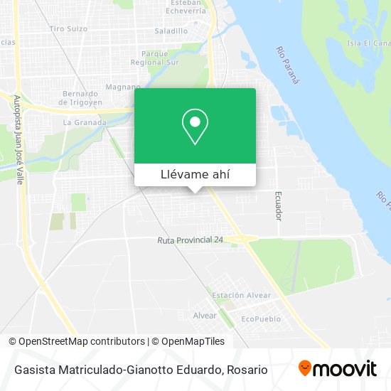 Mapa de Gasista Matriculado-Gianotto Eduardo
