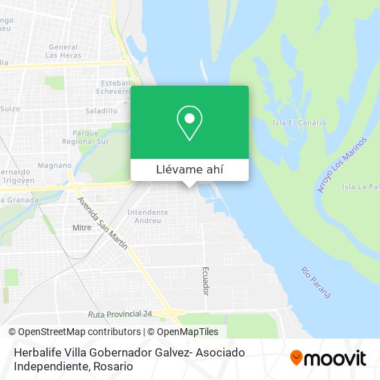 Mapa de Herbalife Villa Gobernador Galvez- Asociado Independiente