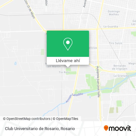 Mapa de Club Universitario de Rosario