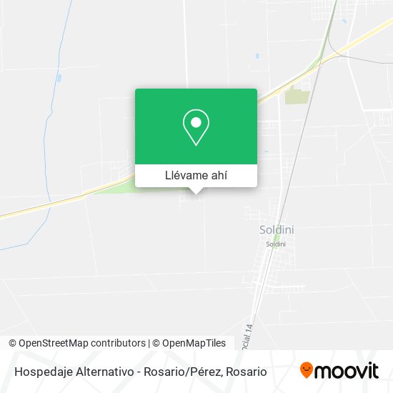 Mapa de Hospedaje Alternativo - Rosario / Pérez