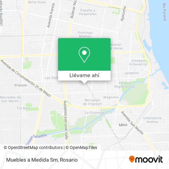 Cómo llegar a Muebles Sm en Rosario en Colectivo?