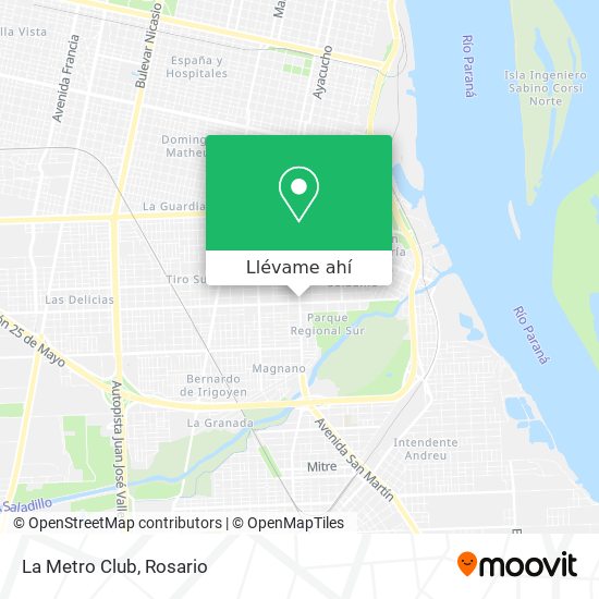 Mapa de La Metro Club