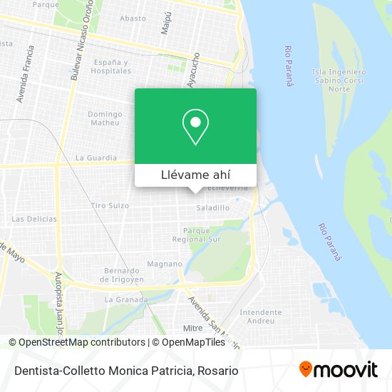 Mapa de Dentista-Colletto Monica Patricia