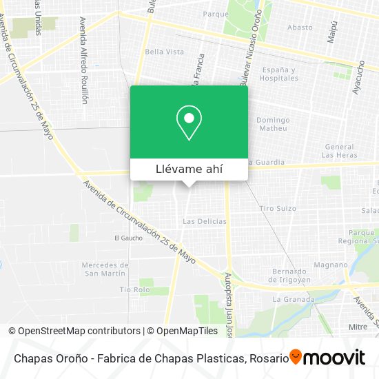 Mapa de Chapas Oroño - Fabrica de Chapas Plasticas