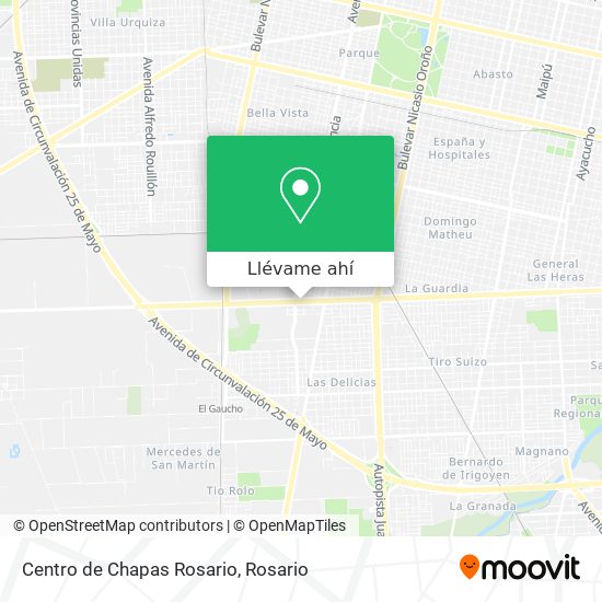 Mapa de Centro de Chapas Rosario