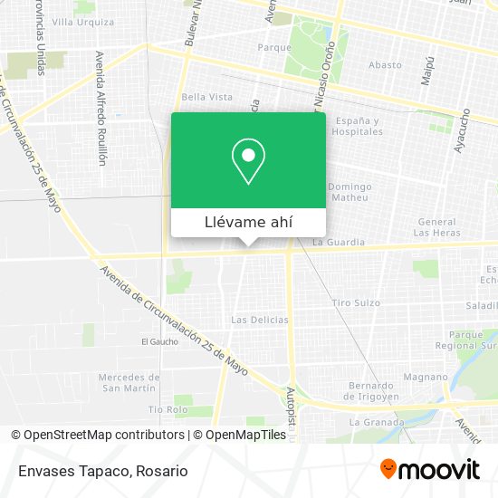 pedir Legítimo emergencia Cómo llegar a Envases Tapaco en Rosario en Colectivo o Tren?
