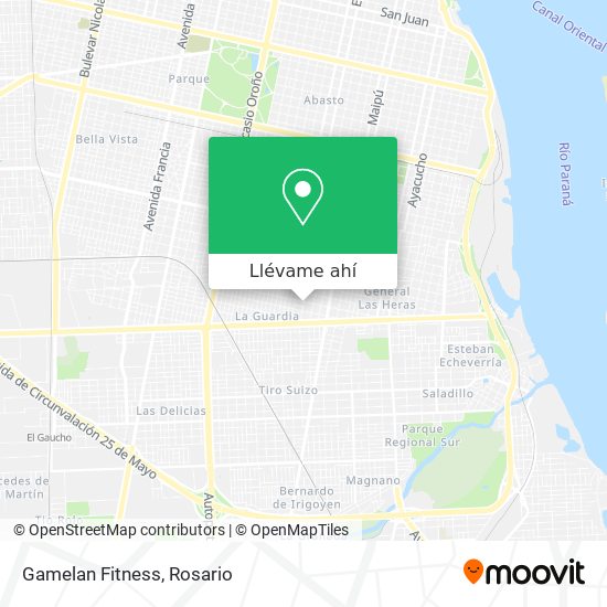 Mapa de Gamelan Fitness