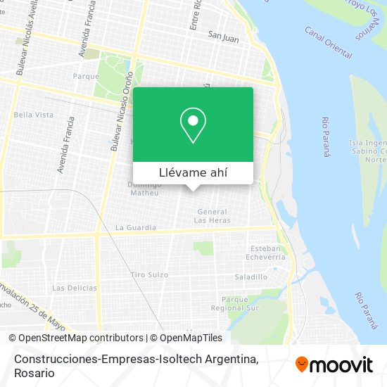 Mapa de Construcciones-Empresas-Isoltech Argentina